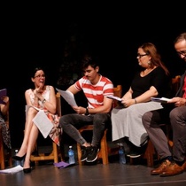 Photographs of the staged reading, Sonia se fue