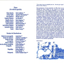 Program for the theatrical production, Parece blanca