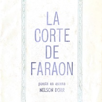 Program for the theatrical production, La corte de Faraon