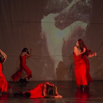 Photographs of the theatrical production, Padre nuestro