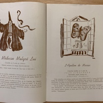 Program for the theatrical production, Le Médecin Malgré Lui and L'Apollon de Marsac