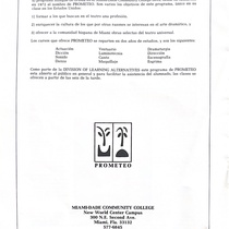 Program for the theatrical production, La hija de las flores