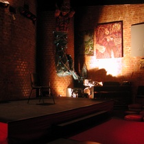 Photograph of the production, "Café teatro La Siempreviva"