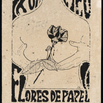 Poster for the production, "Flores de papel"