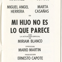 Program for the production, "Mi hijo no es lo que parece…"