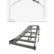 Stage design drawings for the theatrical production, El banquete infinito