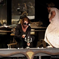Photographs of the theatrical production, Manteca