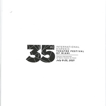 Program for the festival, 35th International Hispanic Theatre Festival of Miami