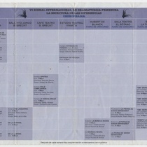 Program for the VI Bienal Internacional de Dramaturgia Femenina 