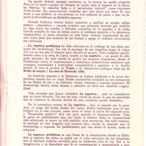 Program for the theatrical production, La zapatera prodigiosa