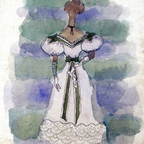 Costume design drawings for the production, Ciclo de música popular