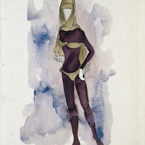 Costume Design Drawings (1-20) for the production, "Oh, la gente"