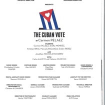 Program for the production, The Cuban Vote