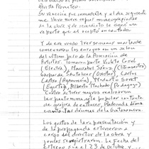 Letter from Francisco Morín to Carlos Espinosa, 1998