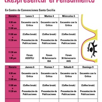 Program for the theater festival, Festival Nacional de Teatro - Camagüey XVI