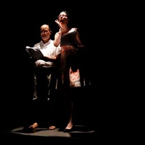 Photographs of the staged reading, Sonia se fue