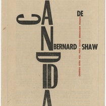 Program for the theatrical production, Candida, 1965