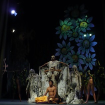 Photographs of the theatrical production, María Antonia