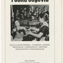 Program for the production, "Agua, azucarillos y aguardiente"