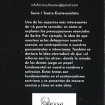 Program for the theatrical production, A puerta cerrada