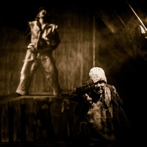 Photographs of the production, "La orgía"