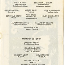 Program for the production, "Se infiel y no mires con quién"