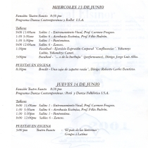 Program for the "Festival Elsinor 2011"