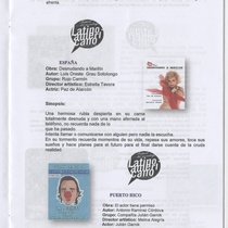 Catalogue for the 3er Festival del Monólogo Latinoamericano