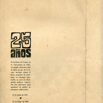 Program for the production, "La casa vieja"