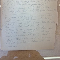 Handwritten notes by M. I. Fornés for "Preface"