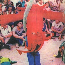 Photographs of the theatrical production, Juan Jaragán y los machos (Santiago de Cuba, 1975)