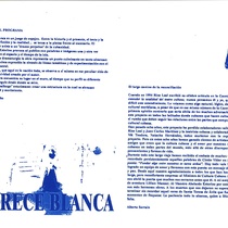 Program for the theatrical production, Parece blanca