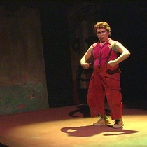 Photographs of the theatrical production, With What Ass Does the Cuckroach Sit