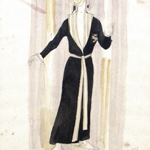 Costume design drawings for the production, Cleopatra y los otros