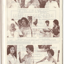 Program for the theatrical production, Santa Camila de la Habana Vieja