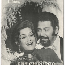 Program for the production, "El conde de Luxemburgo"