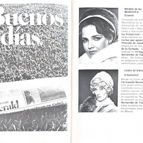 Program for the theatrical production, Los monstrous sagrados