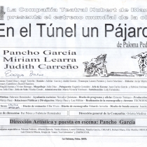 En el túnel, un pájaro