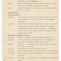 Typescript for the theatrical production, Volver al pasado