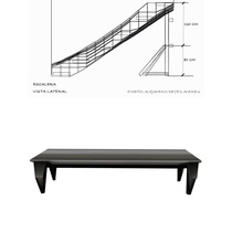 Stage design drawings for the theatrical production, El banquete infinito