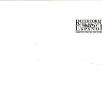 Program for the theatrical production, Revoltillo