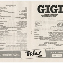 Program for the production, "Gigi"