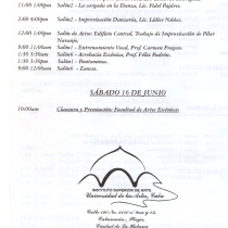 Program for the "Festival Elsinor 2011"