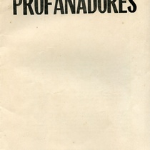 Program for the theatrical production, Los profanadores