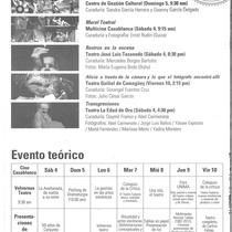 Program for the 15 Festival Nacional de Teatro de Camagüey