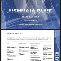 Theater program for the theatrical production Ushuaia Blue