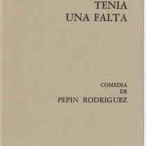 Program for the production, "Bartolo tenía una falta (Teatro Musical de La Habana)