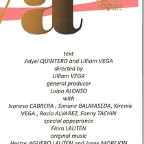 Program for the theatrical production, Eva