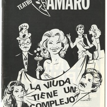 Program for the production, "La viuda tiene un complejo"