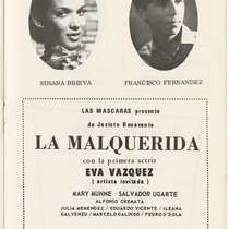 Program for the production, "La dama de las camelias"